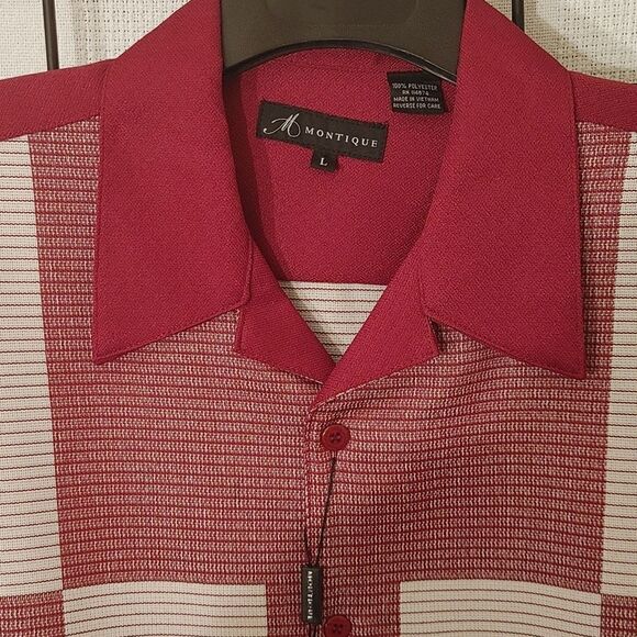 MONTIQUE INT. RUBY RED/WHITE 2 PIECE WALKING SUITS. - Picture 4 of 12